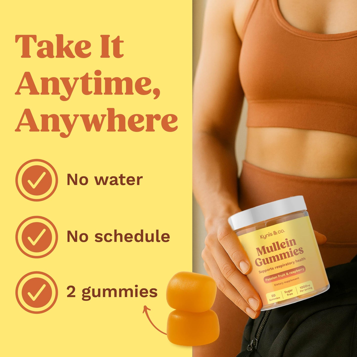 Mullein Gummies // Supports respiratory health.
